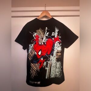 HUF x Spiderman graphic tee back print